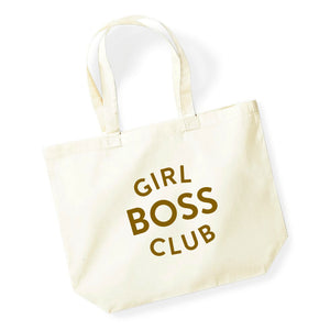 Girl boss club tote bag