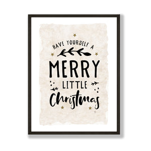 Merry little Christmas neutral print