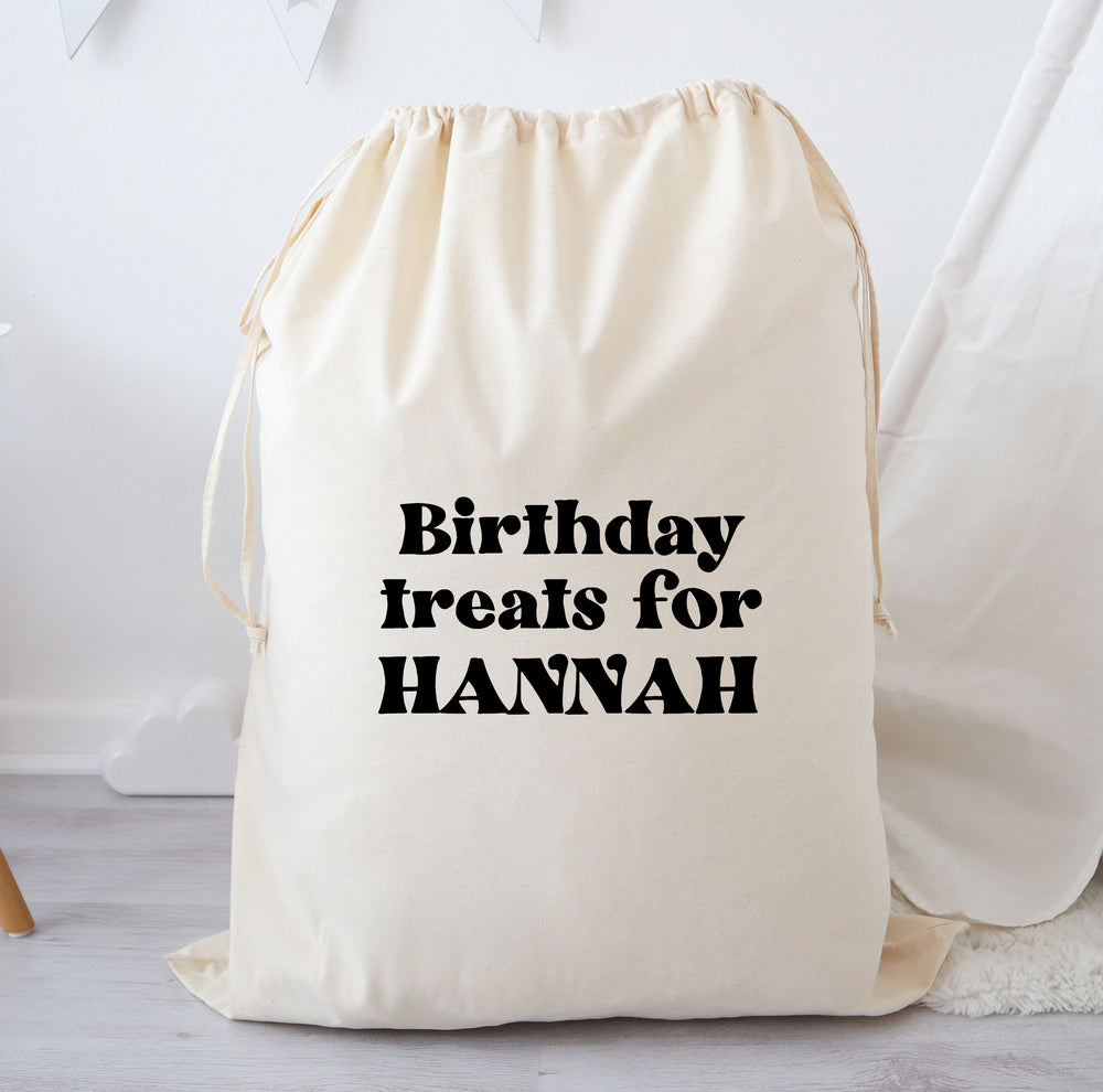 Personalised Birthday Present Gift Sack Bag