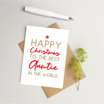 Auntie Christmas card