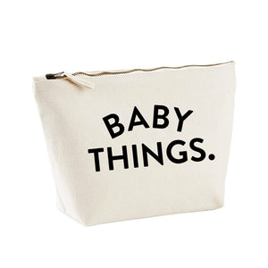 Baby things zipped pouch bag