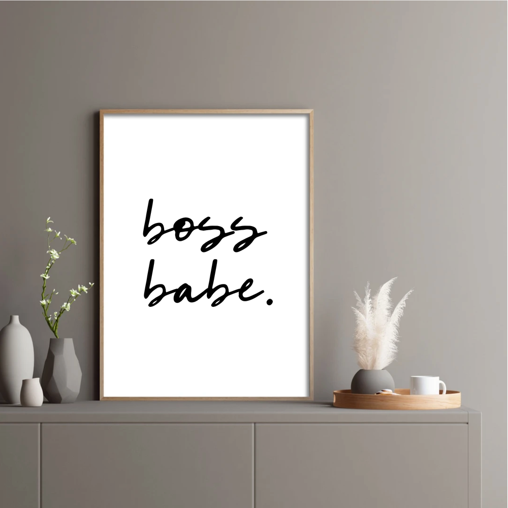 Boss babe print
