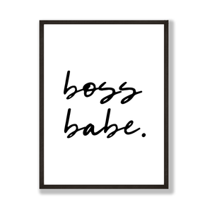 Boss babe print