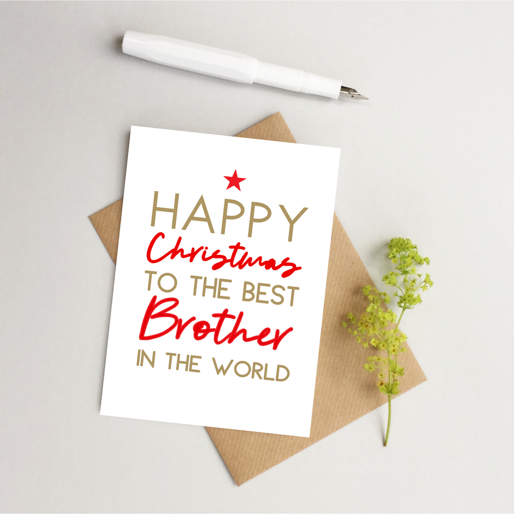 Brother Christmas card