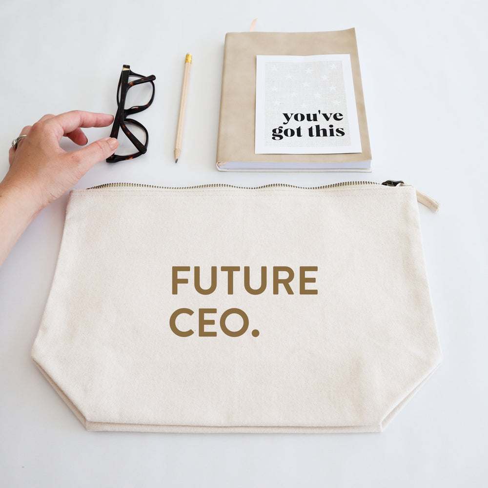Future CEO large pencil case / toiletry bag