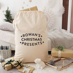 Personalised Christmas present sack
