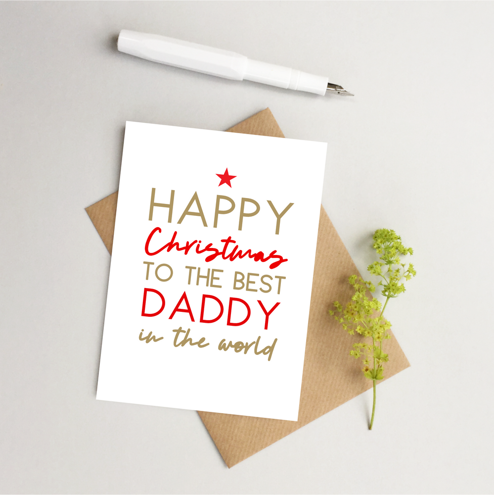 Daddy Christmas card