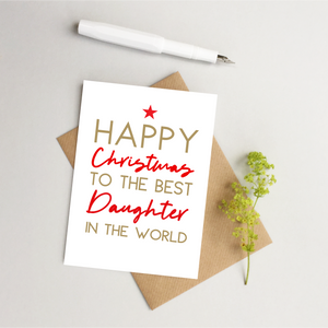Daughter Christmas card