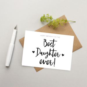 Daughter Birthday card