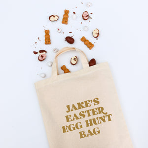 Personalised Eater egg hunt bag