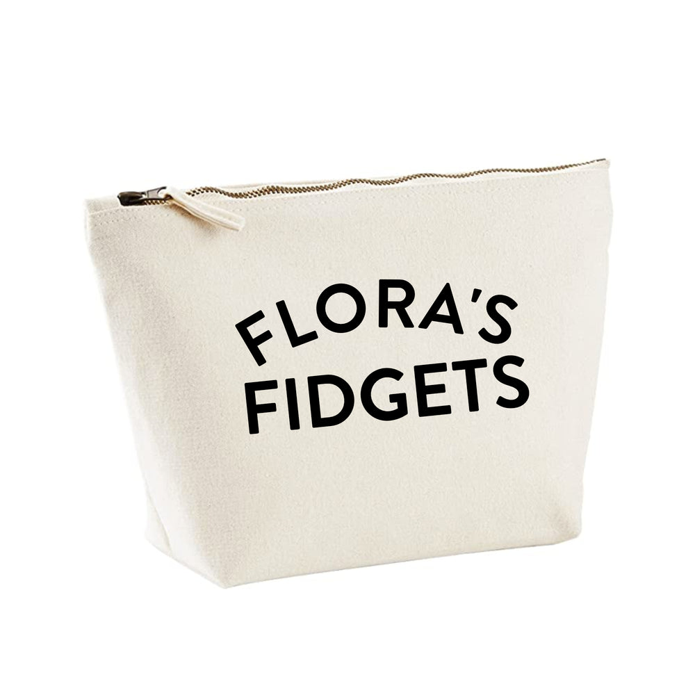 Personalised fidget toy storage bag