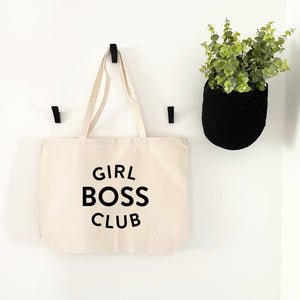 Girl boss club tote bag