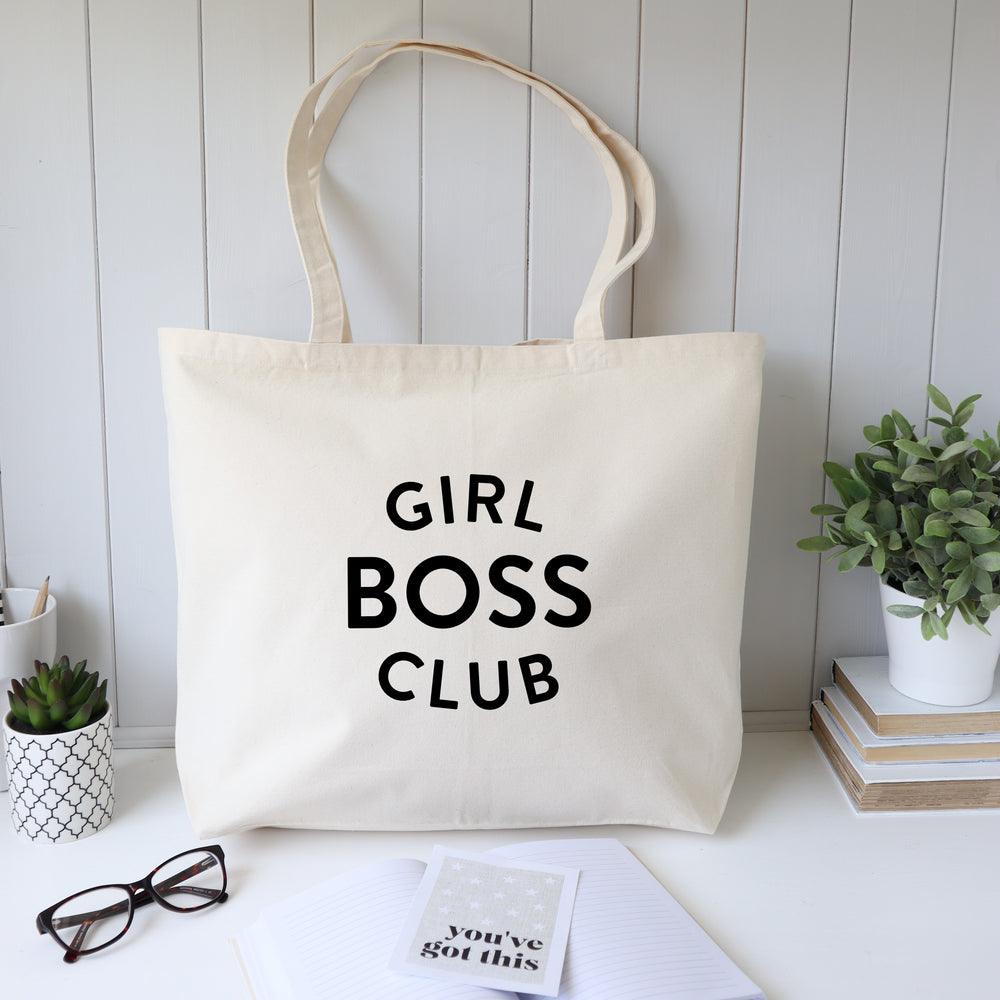 Girl boss club tote bag