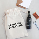 Personalised Beer Or Wine Gift Bag For Grandad, Uncle
