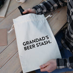 Personalised Beer Or Wine Gift Bag For Grandad, Uncle
