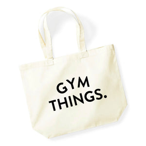 Gym things tote bag
