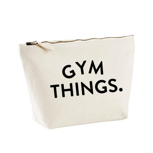 Gym things zipped pouch bag
