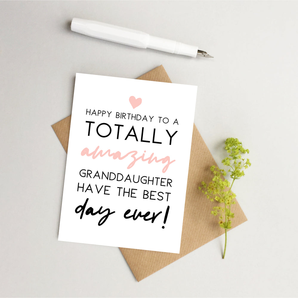 Granddaughter Birthday card