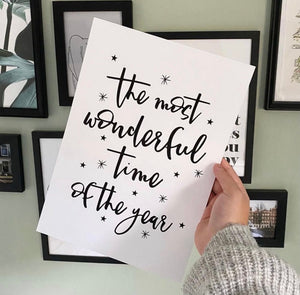The most wonderful time of the year Christmas print