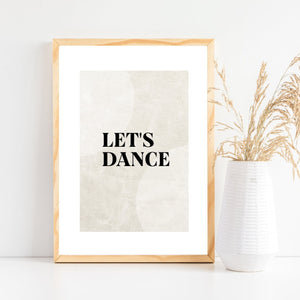 Let's dance print
