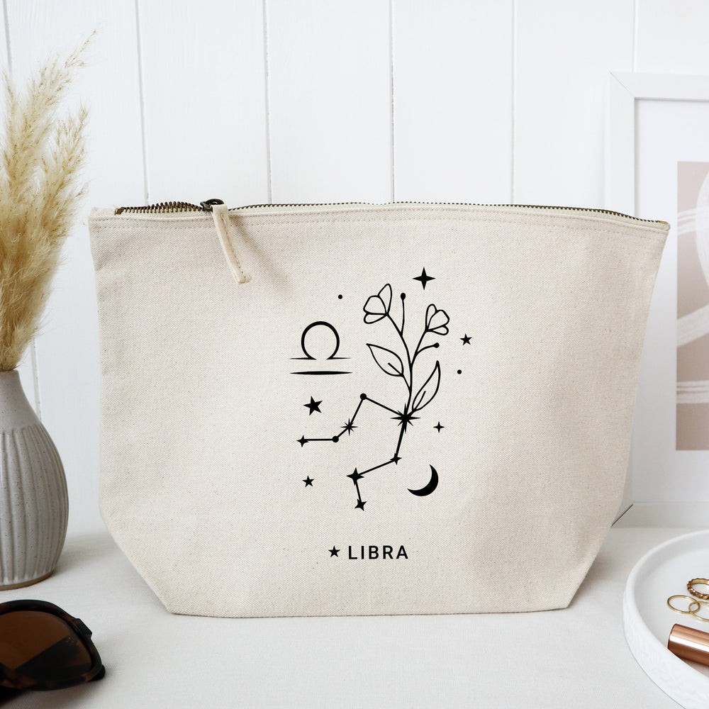 Libra zodiac star sign makeup / cosmetic zodiac bag