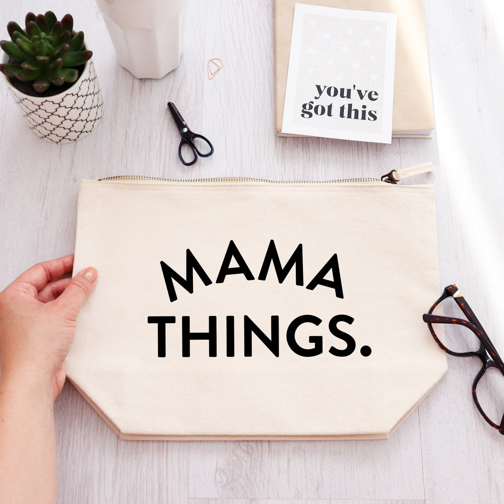 Mama things zipped pouch bag