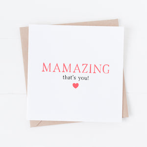 Mumazing that's you card for Mum