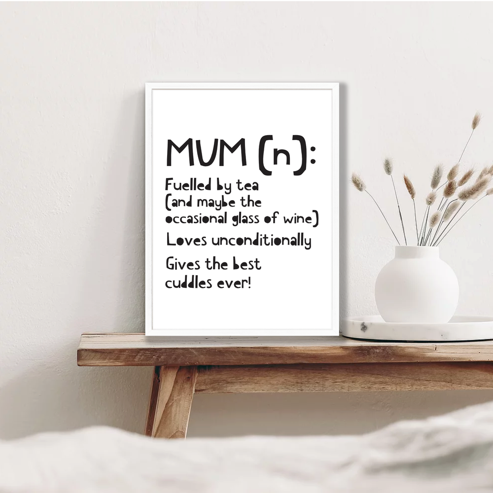 Definition of a mum print