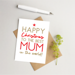 Mum Christmas card