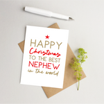 Nephew Christmas card