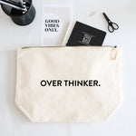 Over thinker larger cosmetic bag or pencil case