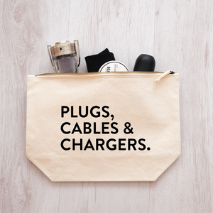 Plus, cables and chargers storage bag