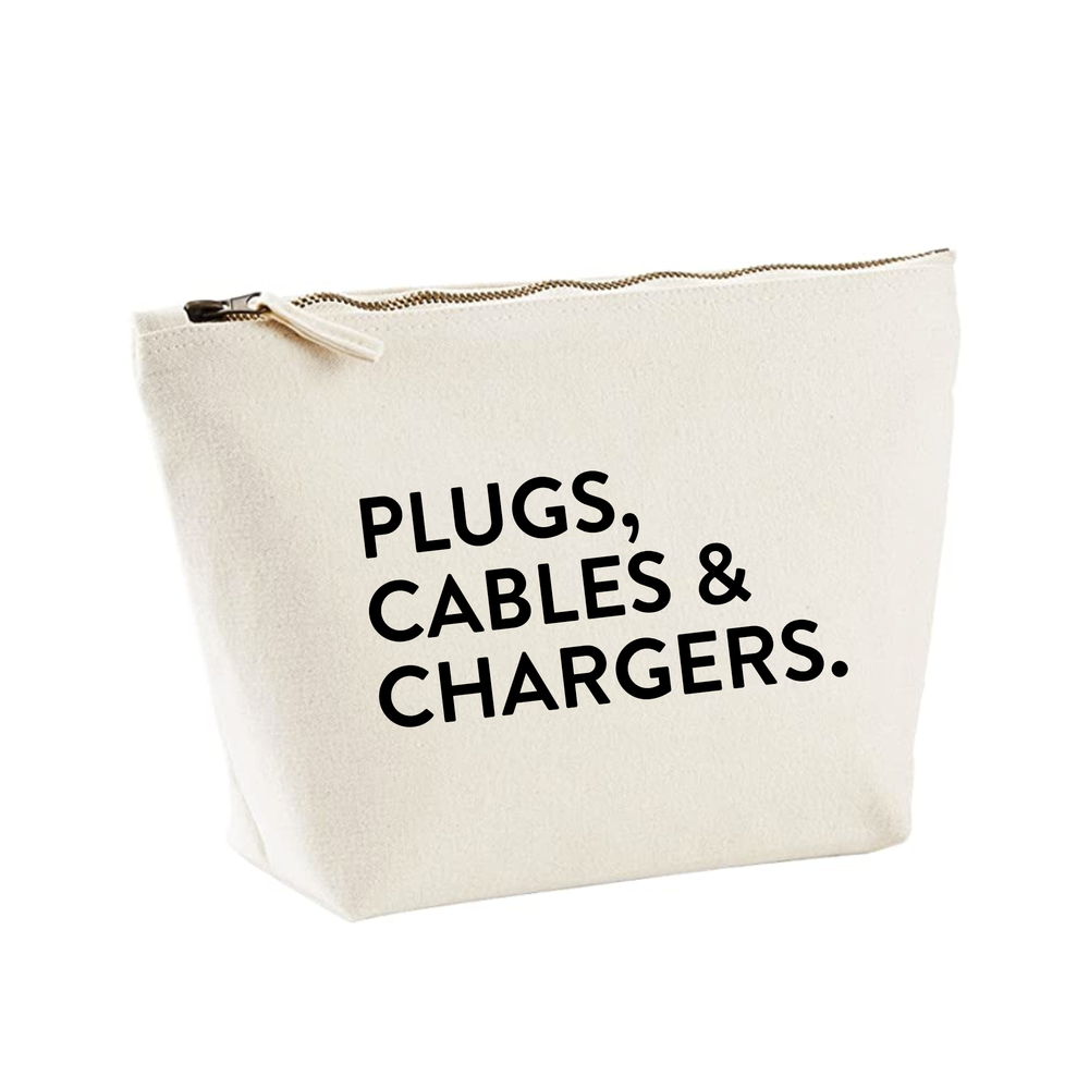 Plus, cables and chargers storage bag
