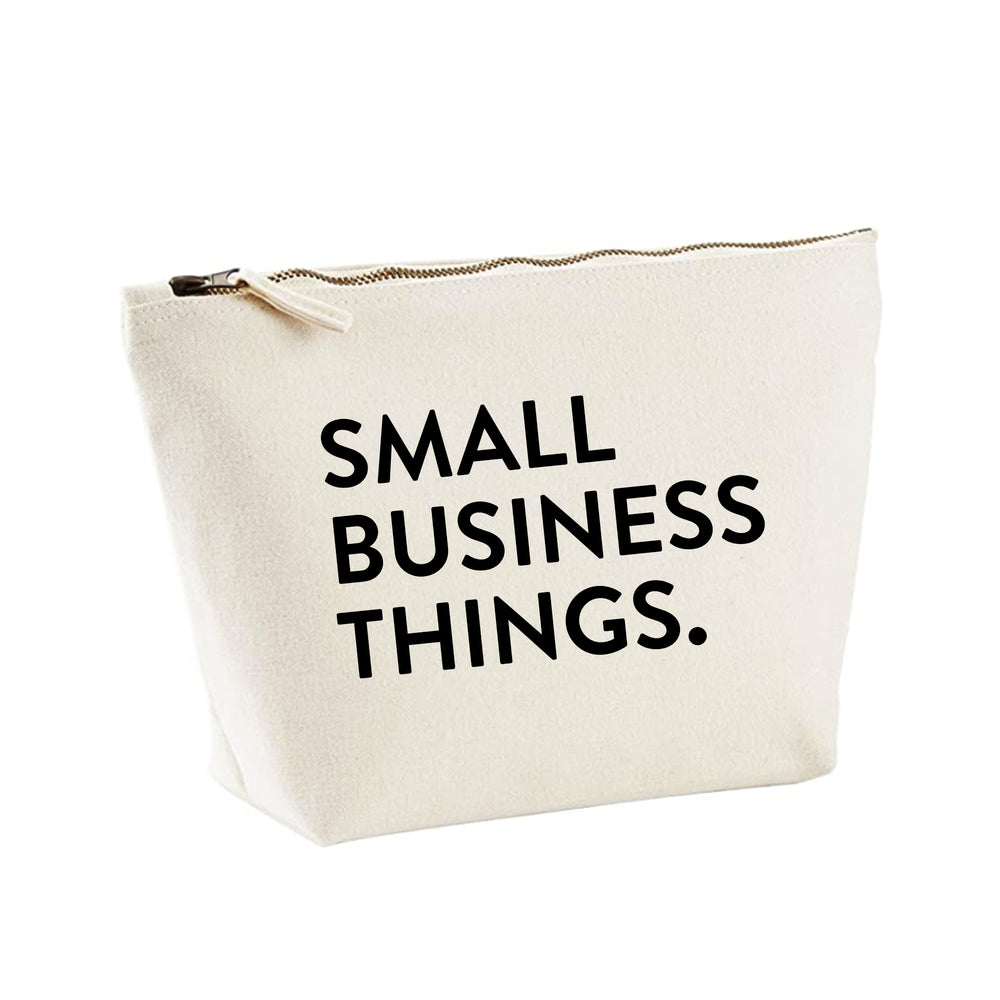 Small business things zipped pouch bag