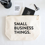 Small business things zipped pouch bag