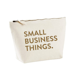 Small business things zipped pouch bag