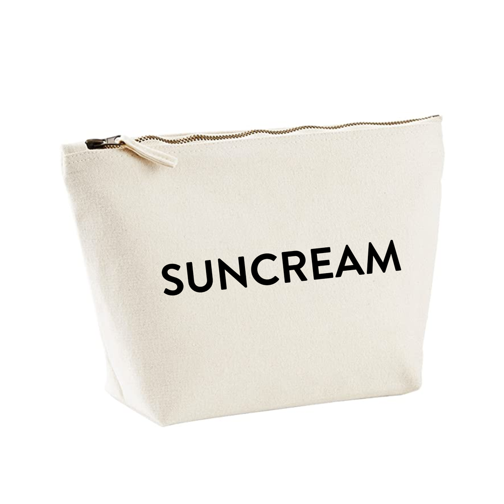 Suncream holiday travel zipped storage bag