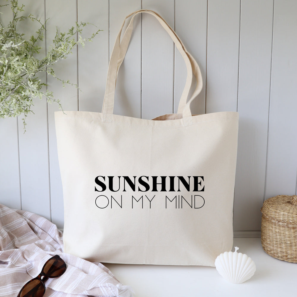 Sunshine on my mind holiday summer tote bag