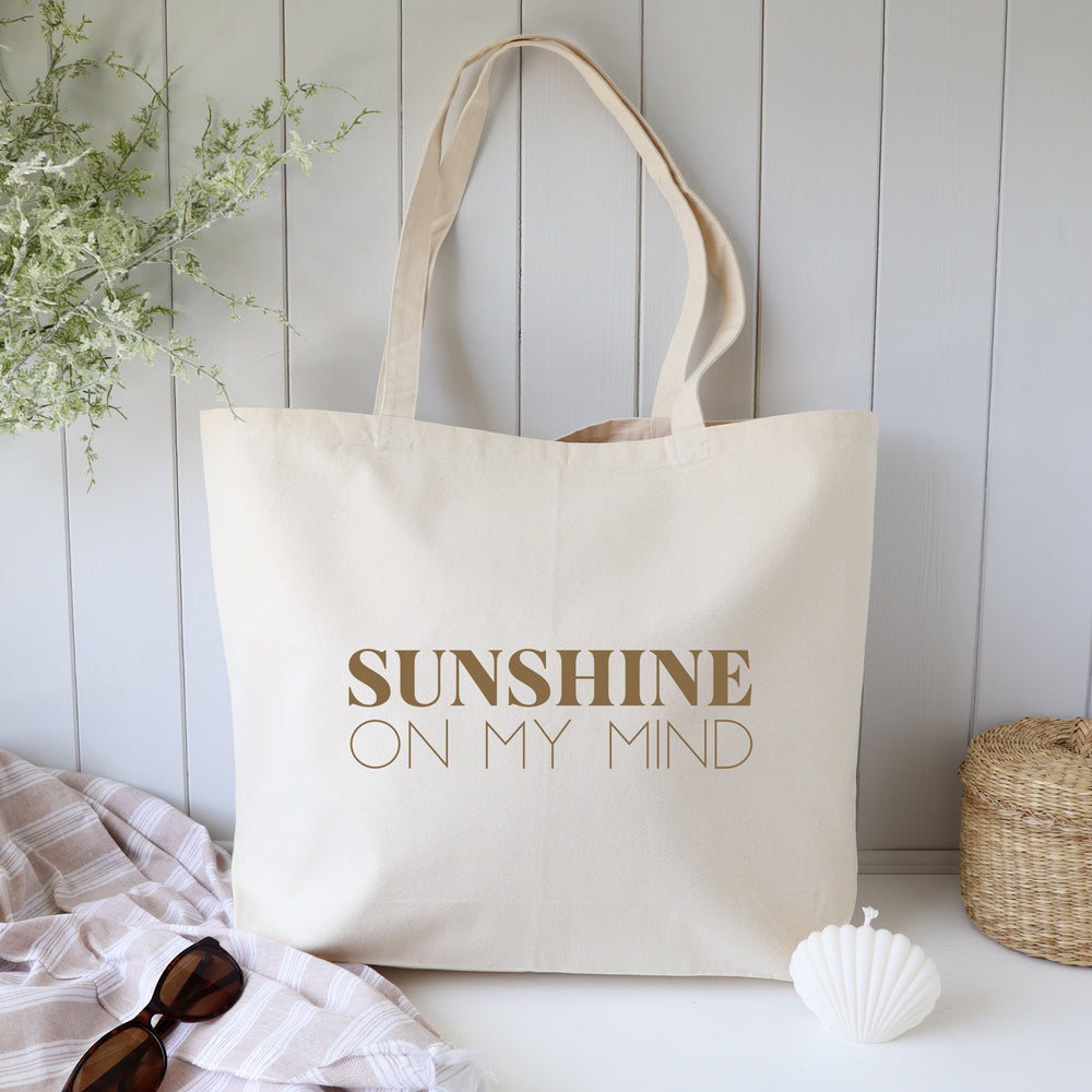 Sunshine on my mind holiday summer tote bag
