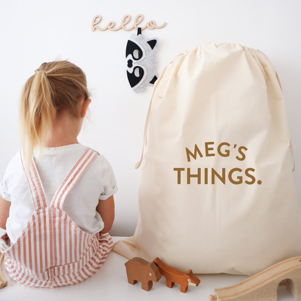 Personalised toy online sack