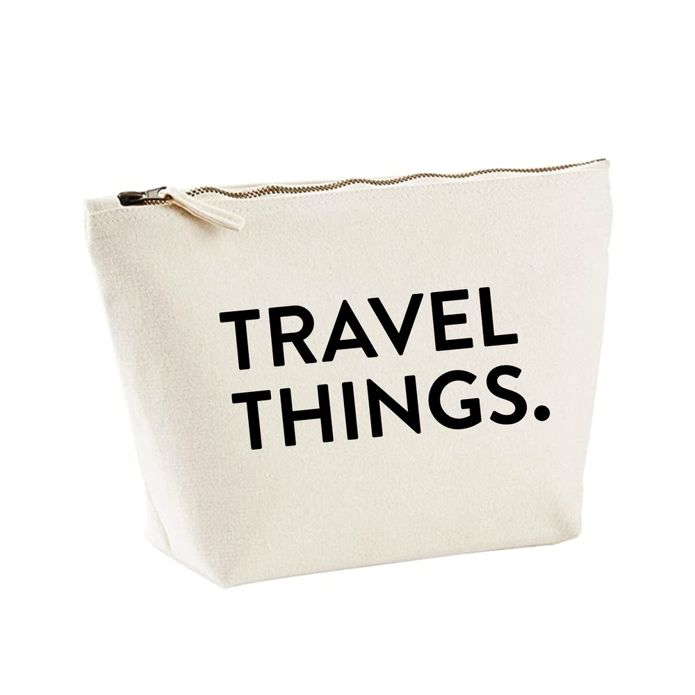 Travel things zipped pouch bag