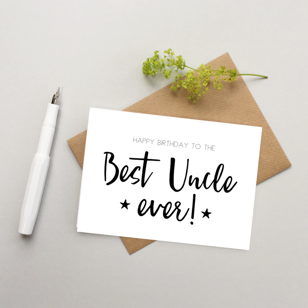 Uncle Birthday card