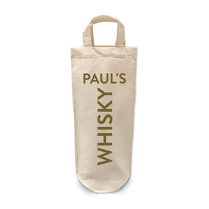 Personalised whisky bottle bag