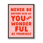 Girls pink positivity print - You are wonderful