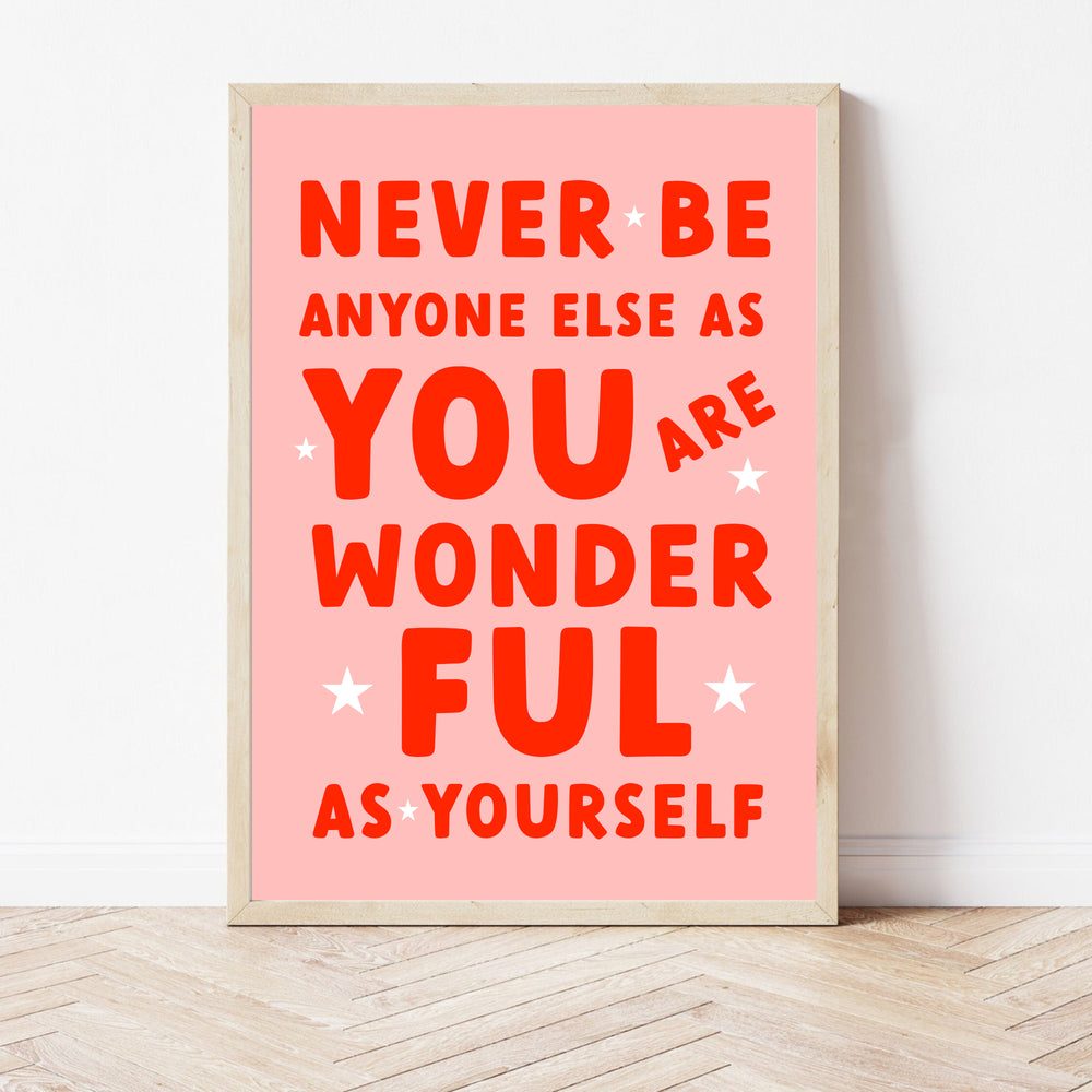 Girls pink positivity print - You are wonderful