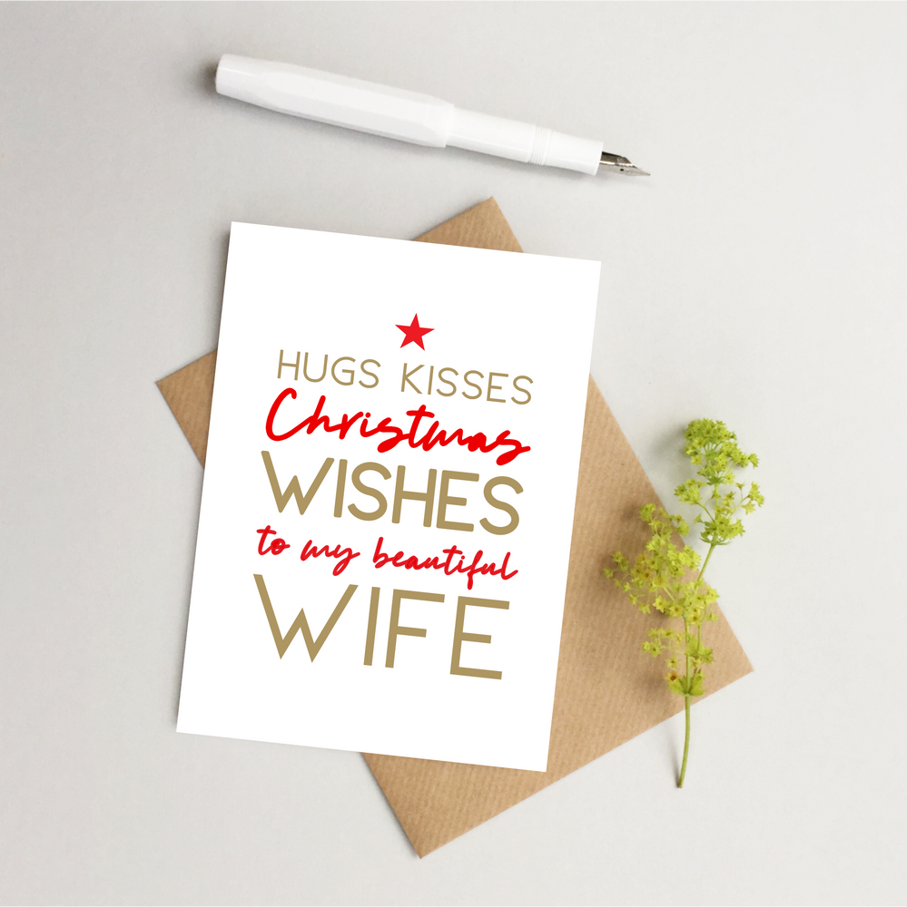 Wife Christmas card