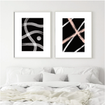 Black and white abstract print