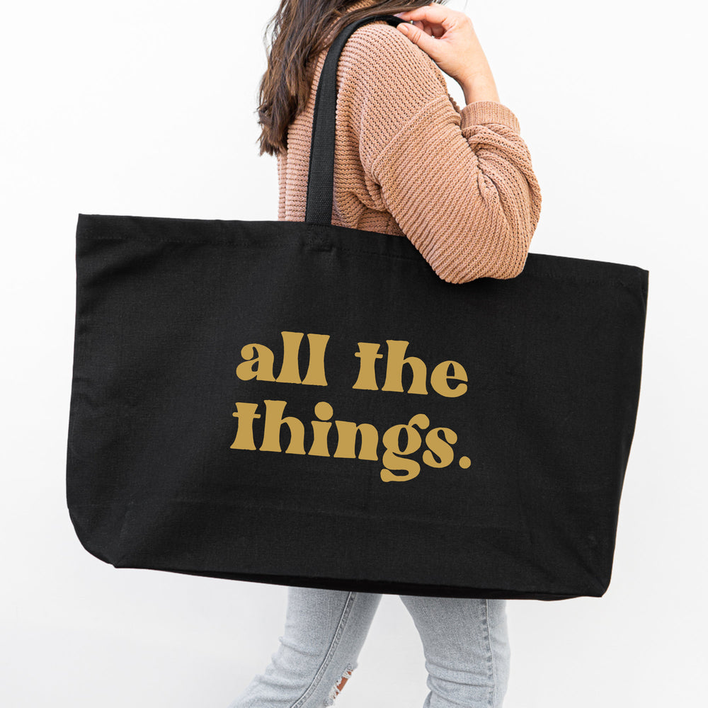 Giant oversized tote bag 'all the things'