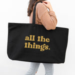 Giant oversized tote bag 'all the things'
