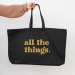 Giant oversized tote bag 'all the things'